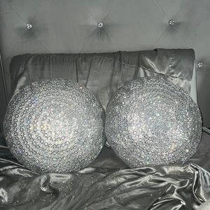 Bling decor pillows